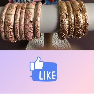 Enamel Hinge Bangles